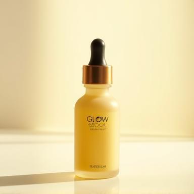 Dropper bottle of organic facial oil.