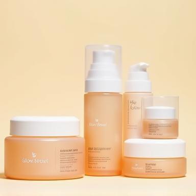 Collection of several organic skincare products together.